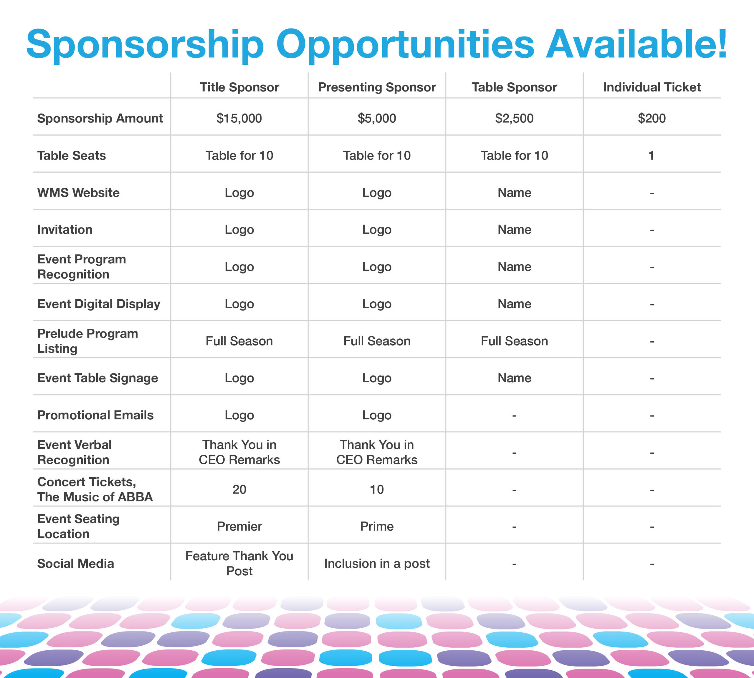 Sponsor Grid 2025 Sponsor Grid 2025